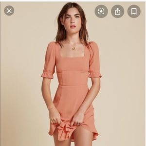 Coral reformation spring dress